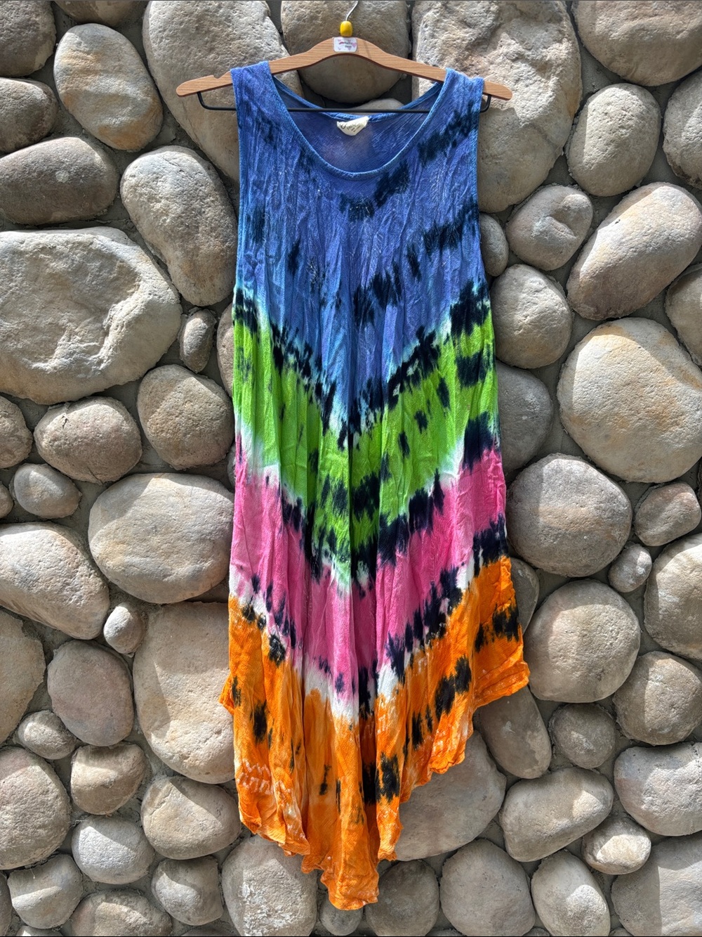 EXIST Multi Color Tie-Dye Free Size Dress